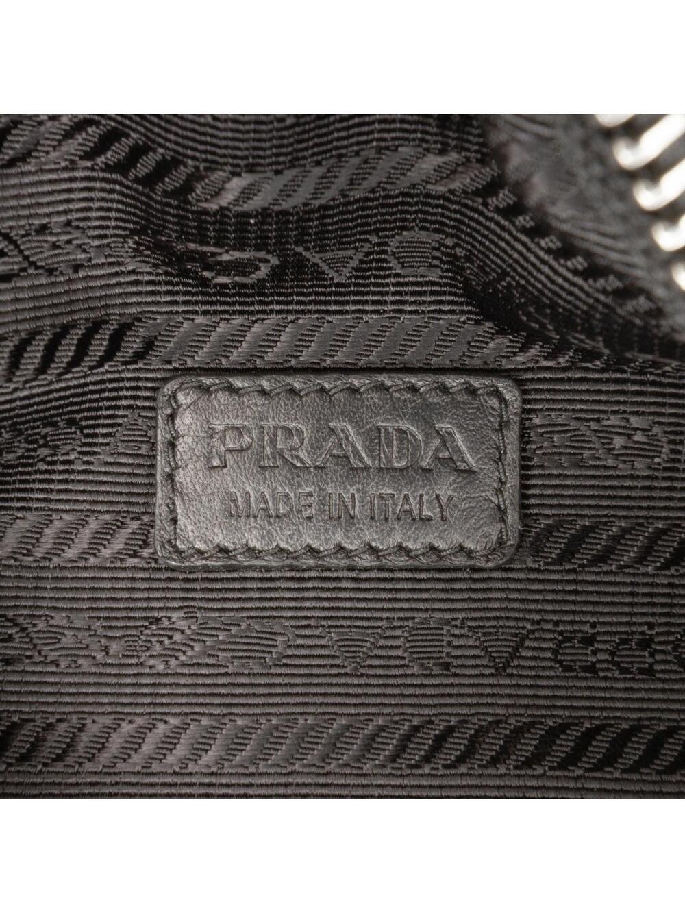 Prada Mini Soft Nappa Triangle Pouch #276725P55B - Picture 5 of 10